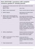 NAA 100-EXAM 1 questions with complete solutions graded A&plus; already passed