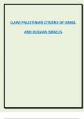 &lpar;LAW&rpar; PALESTINIAN CITIZENS OF ISRAEL  AND RUSSIAN ISRAELIS
