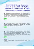 BSN HESI 215 Dosage Calculations Exam V1 &lpar;Latest 2025&sol; 2026 Update&rpar; Questions & Answers&vert; Grade A&vert; 100&percnt; Correct &lpar;Verified Solutions&rpar;- Nightingale