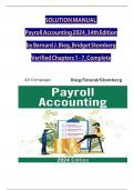 Solution manual for payroll accounting 2024 landin 34th edition by bernard  LATEST UPDATE&excl;&excl;&excl;