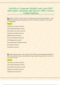Swift River Community Health Exam&vert; Latest 2025&sol; 2026 Update &vert; Questions and Answers &vert; 100&percnt; Correct &vert; Verified Solutions