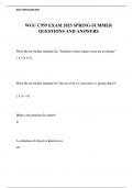WGU C959 EXAM 2025 SPRING-SUMMER QUESTIONS AND ANSWERS