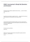 HVAC Journeyman's Study Set Question and Answers