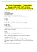 Maryland Cosmetology Theory Exam Study Guide With 100&percnt; Verified Solutions &lpar;121 questions and answers&rpar;
