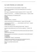 ALF CORE TEST QUESTIONS AND ANSWERS