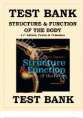 TEST BANK for Structure and Function of the Body 16th Edition Patton &vert;&vert;GRADED A&plus;&vert;&vert;VERIFIED SOLUTIONS&vert;&vert;CORRECT ANSWERS&vert;&vert;COMPLETE CHAPTERS