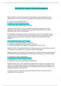 RN 402 ATI Shock Practice Questions &vert; Answered with Rationales