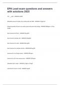 EPA Lead exam questions and answers with solutions 2025