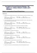 Test Bank-Personal Financial Planning&comma; 13th Edition&comma; by J&period; Gitman PDF