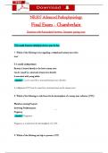 NR 507 Advanced Pathophysiology Final Exam &lpar;3 set exam&rpar;&colon; ALL IN ONE &lpar;Latest 2025 &sol; 2026&rpar;&colon; Actual Questions with Verified Answers - Chamberlain