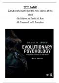 &ast;&ast;&ast;&ast;&ast;INSTANT DOWNLOAD&ast;&ast;&ast;&ast;&ast; Test Bank for Evolutionary Psychology&colon; The New Science of the Mind 6th Edition by David Buss All Chapters 1 to 13 Complete Guide Downloadable >PDF<