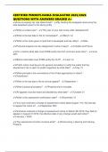 CERTIFIED PENNSYLVANIA EVALUATOR 2025&sol;2026 QUESTIONS WITH ANSWERS GRADED A&plus;
