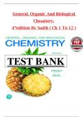 General&comma; Organic&comma; and Biological Chemistry 4th Edition by Laura Frost and Deal &vert; TEST BANK verified chapters 1 - 12  questions with complete solutions&period;