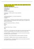 CSI CDT ACTUAL TEST PAPER 2025&sol;2026 QUESTIONS WITH ANSWERS GRADED A&plus;