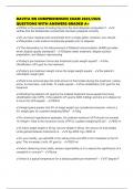 DAVITA RN COMPREHENSIVE EXAM 2025&sol;2026 QUESTIONS WITH ANSWERS GRADED A&plus;