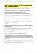 DAVITA RN EXAM SAMPLE TEST 2025&sol;2026 QUESTIONS WITH ANSWERS GRADED A&plus;
