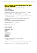 DAVITA RN FINAL PAPER 2025&sol;2026 QUESTIONS WITH ANSWERS GRADED A&plus;
