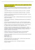 DAVITA RN REVISION PAPER 2025&sol;2026 QUESTIONS WITH ANSWERS GRADED A&plus;