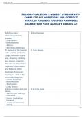 PULM ACTUAL EXAM 2 NEWEST VERSION WITH  COMPLETE 145 QUESTIONS AND CORRECT  DETAILED ANSWERS &lpar;VERIFIED ANSWERS&rpar;  GUARANTEED PASS &vert;ALREADY GRADED A&plus;
