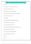NMNC 1230 Final Exam Study Guide Updated 2025