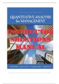 SOLUTIONS MANUAL for Quantitative Analysis for Management 13th Edition by Barry Render&semi; Ralph Stair&semi; Michael Hanna&comma; Trevor Hale All Chapters &vert;&vert;Complete A&plus; Guide