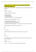 JAMF 100 STUDY GUIDE 2025&sol;2026 QUESTIONS WITH ANSWERS GRADED A&plus;