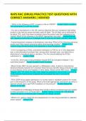 RAPS RAC &lpar;DRUG&rpar; PRACTICE TEST QUESTIONS WITH CORRECT ANSWERS &vert; VERIFIED  