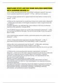 MARYLAND STATE LAW EOC EXAM 2025&sol;2026 QUESTIONS WITH ANSWERS GRADED A&plus;