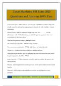 Texas Manicure PSI Bundled Exams Questions and Answers 100&percnt; Pass Guaranteed 