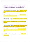 OBHR 317 FINAL EXAM REVISED QUESTIONS AND ANSWERS LATEST 2025-2026 TREND