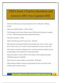 THEA Exam 1 Practice Questions and Answers 100&percnt; Pass Updated 2025