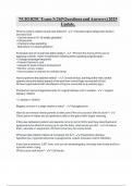 NUR1025C Exam 3 &lpar;265 Questions and Answers&rpar; 2025 Update&period;