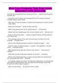 Skin Care Products Test Prep Exam Questions with Solutions