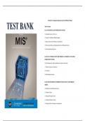 TEST BANK FOR MANAGEMENT INFORMATION SYSTEMS&comma; 9TH EDITION BY HOSSEIN BIDGOLI&comma; ALL CHAPTERS QUESTIONS AND ANSWERS GRADED A&plus; &vert;LATEST UPDATE&vert; &vert;2025-26&vert;