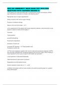 NUR 206 COMMUNITY MAIN EXAM TEST 2025&sol;2026 QUESTIONS WITH ANSWERS GRADED A&plus;