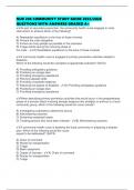 NUR 206 COMMUNITY STUDY GUIDE 2025&sol;2026 QUESTIONS WITH ANSWERS GRADED A&plus;
