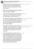 TEXAS SAE REAL ESTATE INVESTMENT TEST FINAL EXAM AND PRACTICE EXAM QUESTIONS 2025 COMPLETE EXAM QUESTIONS WITH DETAILED VERIFIED ANSWERS &lpar;100&percnt; CORRECT ANSWERS&rpar; ALREADY GRADED A&plus;