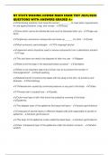 NY STATE WAXING LICENSE MAIN EXAM TEST 2025&sol;2026 QUESTIONS WITH ANSWERS GRADED A&plus;