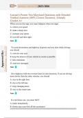 Learner's Permit Test Maryland Questions with Detailed  Verified Answers &lpar;100&percnt; Correct Answers&rpar; &sol;Already  Graded A&plus;