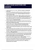 APEA EXAM QUESTIONS AND ANSWERS