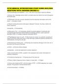 PLTW MEDICAL INTERVENTIONS STUDY GUIDE 2025&sol;2026 QUESTIONS WITH ANSWERS GRADED A&plus;