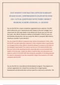 2025 NEWEST CONTRACTING OFFICER WARRANT BOARD EXAM &vert; COMPREHENSIVE EXAM WITH OVER 150&plus; ACTUAL QUESTIONS WITH THEIR CORRECT MARKING SCHEME ANSWERS&period; A&plus; GRADED