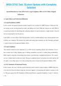 WGU D762 Task 1&vert;Latest Update with Complete Solution