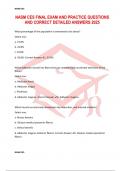 NASM CES FINAL EXAM AND PRACTICE QUESTIONS AND CORRECT DETAILED ANSWERS 2025