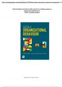 TEST BANK& INSTRUCTOR&rsquo;S MANUAL FOR Essentials of Organizational Behaviour