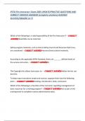 IFSTA Fire Instructor I Exam 2025 UPDATE&sol;PRACTICE QUESTIONS AND  CORRECT VERIFIED ANSWERS &lpar;complete solutions&rpar; ASSURED  SUCCESS&sol;GRADED A&plus;&excl;&excl;&excl;