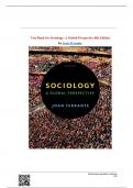 Test Bank for Sociology&colon; A Global Perspective 8th Edition by Joan Ferrante