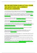 MN 568 MIDTERM EXAM ACTUAL EXAM 180 QUESTIONS AND CORRECT DETAILED ANSWERS