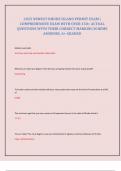 2025 NEWEST RHODE ISLAND PERMIT EXAM &vert; COMPREHENSIVE EXAM WITH OVER 150&plus; ACTUAL QUESTIONS WITH THEIR CORRECT MARKING SCHEME ANSWERS&period; A&plus; GRADED