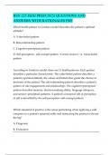 BSN 225 HESI PREP  QUESTIONS AND ANSWERS WITH RATIONALES PDF